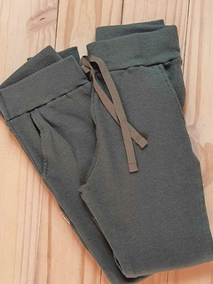 CALÇA JOGGER RIBANA - VERDE ESCURO