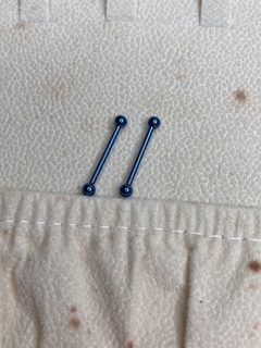 Titânio/Mamilo/ blue/ par/1.2mm - Divina Isa Piercing