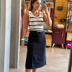 Saia Midi com cinto - TL Clothes