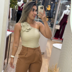 Blusa Ombro Nulo Flor na internet