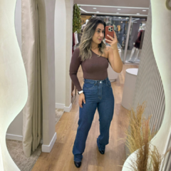 Wide Leg Jeans Escura Molly