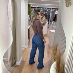 Wide Leg Jeans Escura Molly - TL Clothes