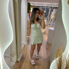 Vestido Curto Manga Florescer - loja online