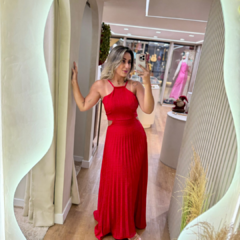 Vestido Longo Plissado