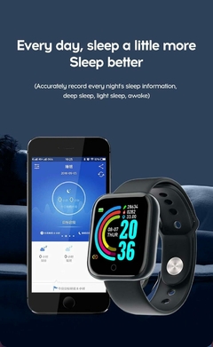 Relógio Inteligente Bluetooth 4.0 Smartwatch D20 1.3" 150mAh U - TangaShop ofertas l Frete Grátis para todo Brasil