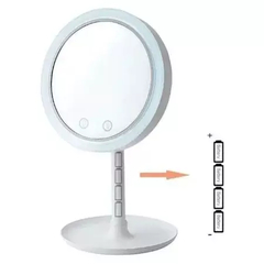 Espelho Maquiagem Led Ventilador Touch Screen, Beleza Usb-5x