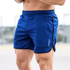 Short de Musculação Fitness Masculino - Treino de Ginástica, malha respirável