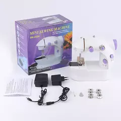 Mini Máquina de Costura Elétrica Portátil. Com pé pedal cortador luz - TangaShop ofertas l Frete Grátis para todo Brasil