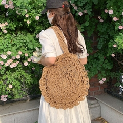 Imagem do Bolsa Olho Grego De Palha Feminina (Elegante) - Praia Passeio- Resistente