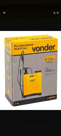 Pulverizador manual de Compreensão Prévia Pc020 - Vonder 20 ltrs na internet
