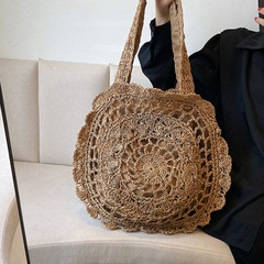 Imagem do Bolsa Olho Grego De Palha Feminina (Elegante) - Praia Passeio- Resistente