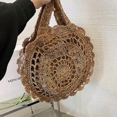 Bolsa Olho Grego De Palha Feminina (Elegante) - Praia Passeio- Resistente na internet