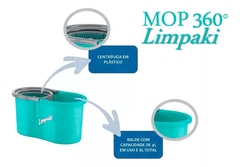 Balde - Mop Esfregão Com Cesto Para Limpeza Geral + 3 Refis - comprar online