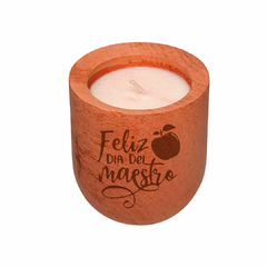 20 Velas Mate Deco Cera De Soja PERSONALIZADO - Dia Del MAESTRO - comprar online