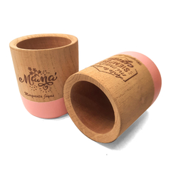 20 Mate Algarrobo Medio Pintado PERSONALIZADO con Bombilla - DIA DE LA MADRE - comprar online