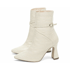 Bota Bico Fino Cano Médio Croco Off White TORRICELLA-43.007B - comprar online