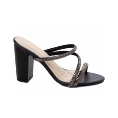 Sandália Tamanco Feminino com Strass TORRCIELLA - 8095A