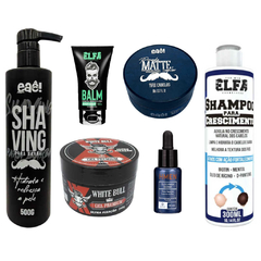 Kit Masculino 6 Itens - Cabelo e Barba