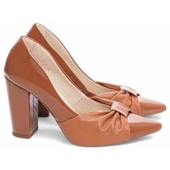 Sapato Scarpin Feminino Verniz Caramelo TORRICELLA - 65-10C na internet