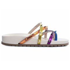 Sandália Papete Birken Multicolor TORRICELLA - 800-826B - Lu.com Variedades