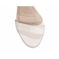 Sandália Feminina Napa-Croco Off White TORRICELLA - 8060B - loja online