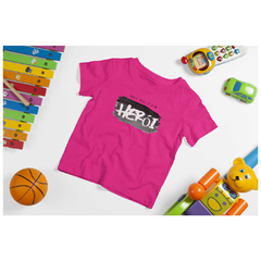 Camiseta Infantil Classic - Meu Pai é um Herói - Cores