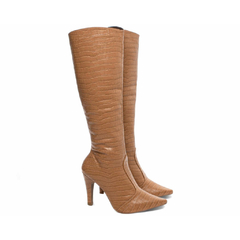 Bota Bico Fino Feminina Caramelo TORRICELLA - 65044C - Lu.com Variedades