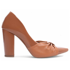 Sapato Scarpin Feminino Verniz Caramelo TORRICELLA - 65-10C - loja online