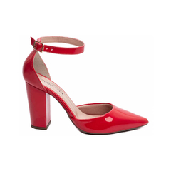 Sapato Scarpin Salto Alto Verniz Vermelho TORRICELLA - 65-03F