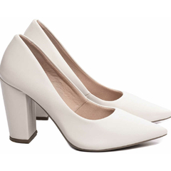 Sapato Scarpin Feminino Off White TORRICELLA - 65-01B na internet