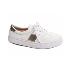 Tênis Feminino Branco e Dourado TORRICELLA - 5000-12B