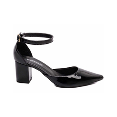 Sapato Scarpin Verniz Preto Salto 6,5cm TORRICELLA - 606A