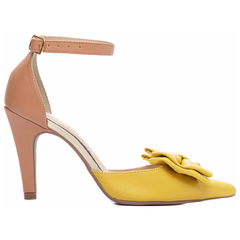 Sapato Scarpin Caramelo e Amarelo TORRICELLA - 67057A