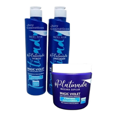 Kit Platinada Troia Hair 3 Passos - 3X500ml