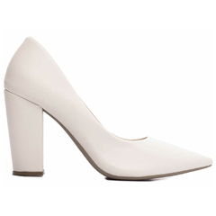 Sapato Scarpin Feminino Off White TORRICELLA - 65-01B - loja online