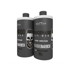 Kit Shampoo e Condicionador Cabelo e Barba Tróia Hair - 300ML