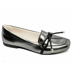 Mocassim Feminino Rasteiro Prata Velho Torricella - 456.012G - loja online