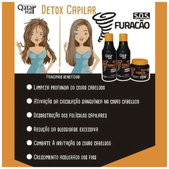 Kit SOS Furacão Carvão Ativao e Creatina 3 Passos - Qatar Hair - comprar online