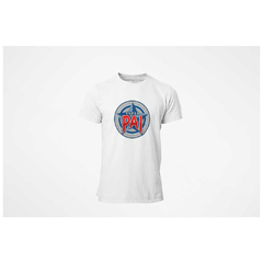 Camiseta Masculina Classic - Escudo Super Pai - Branca - comprar online