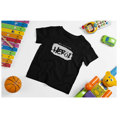 Camiseta Infantil Classic - Meu Pai é um Herói - Preta