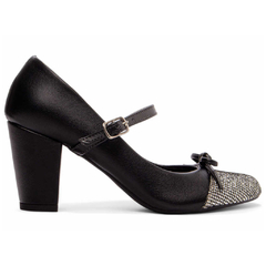 Sapato Boneca Mary Jane Preto e Glitter TORRICELLA - 772A - loja online