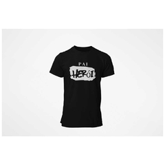 Camiseta Masculina Classic - Pai Herói - Preta