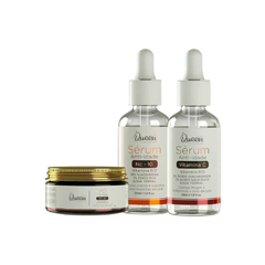 Kit Sérum Facial Anti-Manchas Trio Vitamina - Queen