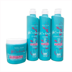 Kit Cacheada 4 Passos Tróia Hair - 500ML