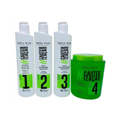 Kit Cauterização 4 Passos Tróia Hair - NSPTH4U