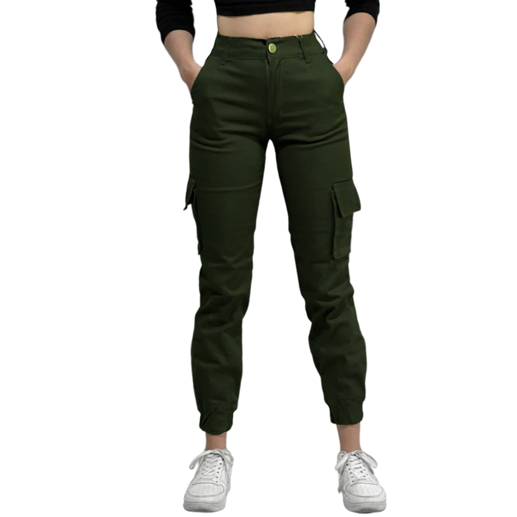 Jogger Cargo Mujer Gabardina Stretch - Mayoreo Market