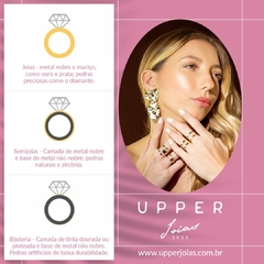 Piercing Falso Dourado - Semijoias e Acessórios de Qualidade Premium com Garantia - Upper Joias