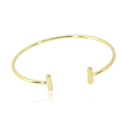 Bracelete Aro Fino Borda "T"