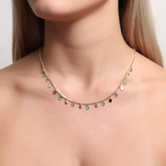 Gargantilha Choker Grume com Gotinhas Turmalina