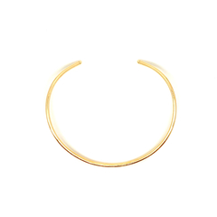 Colar Choker Tubo Liso Dourado - comprar online